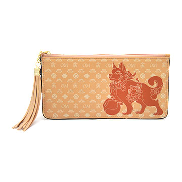 Lucky Fu Dog Wallet (Light Brown)