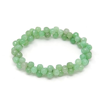 8 Shape Aventurine Faceted Bracelet