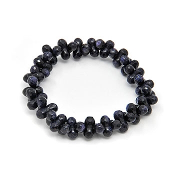 8 Shape Blue Sand Faceted Bracelet